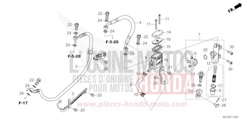 REAR BRAKE MASTER CYLINDER CB500FAT de 2026